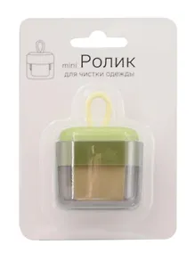 Купить Мини-ролик для чистки одежды (зеленый) (многоразовый) (пластик, силикон) (6х4,5см) (блистер) (12-wangcang-202505-CL7) — Фото №1