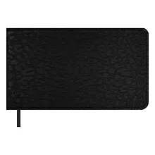 Купить Еженедельник дат. 2026г. 64л 150x87 мм 150x87 мм "Виннер" черный, кожзам, мягк.переплет, блинт.тиснение, офсет, карманный, горизонт, справ.мат-лы, закругл.углы, ляссе, инд.уп — Фото №1