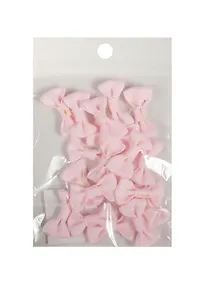 Купить Бантики пришив. из ткани светло-розовые (3 см) (20шт) (пакет) (11-01055-QZ-02-6) — Фото №1