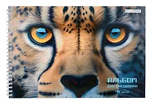 Купить Альбом для рисования Listoff, "Гепард", А4, 40 листов, на гребне — Фото №1
