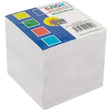 Купить Блок-куб 90*90*90 белый, непроклеенный, инд.уп., Проф-Пресс — Фото №1