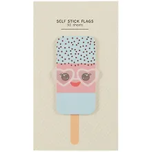 Купить Блок бумаги 73*48мм самоклеящийся "Мороженое" 30л, ассорти, инд.уп. — Фото №1