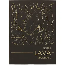 Купить Записная книжка А6 80л тчк. "MATERIALS. LAVA" интегр.обл., ламинация soft touch, тиснение фольгой — Фото №1