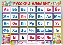 Купить Учебный плакат "Русский алфавит" (Формат А2) — Фото №1