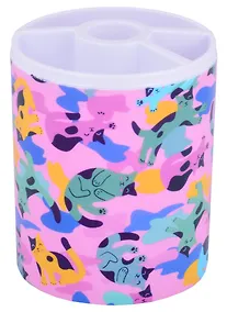 Купить Стакан для пишущих принадлежностей "Chilling cats" пластик — Фото №1