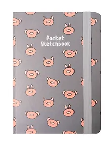 Купить Скетчбук А6 48л "Поросята" 80г/м2, тв.обложка, мат.ламинация, резинка — Фото №1