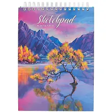 Купить Скетчбук А4 80л "Пейзаж" белый офсет, 120г/м2, тв.обложка, спираль — Фото №1