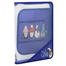 Купить Папка для труда А4 "ПИНГВИНЫ И ГУСИ" 32,8*22,8см, пластиковая, молния с 3х сторон, внутр.блок для канц.принадлежностей — Фото №1