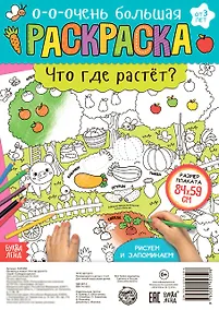 Купить Что где растет? Раскраска-плакат — Фото №1
