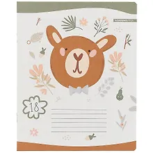 Купить Тетрадь в клетку Academy Style, "Зверята Бохо", 18 листов, в ассортименте — Фото №1