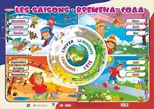 Купить Французский язык. Времена года: les saisons. Учебный плакат (Формат А2) — Фото №1