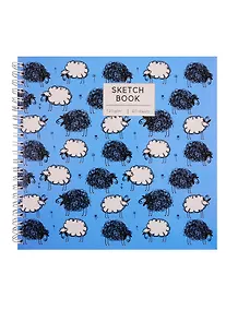 Купить Скетчбук 190*190 40л "Sheeps" белый офсет, 120г/м2, тв.обложка, евроспираль — Фото №1