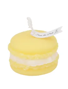 Купить Свеча ароматическая Макарун желтый (3,5х4,5) (12-202509-HD-27) — Фото №1