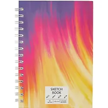 Купить Скетчбук А5 60л "SKETCHBOOK. Shine" белый офсет, 120г/м2, софт.тач., евроспираль — Фото №1