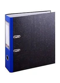 Купить Папка архивная 70мм А4 син."мрамор", картон, металл.окант. — Фото №1