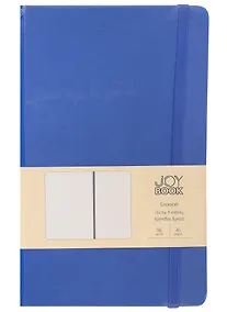 Купить Книга для записей А5 96л кл. "Joy Book. Синее озеро" иск.кожа, тонир.блок, скругл.углы, ляссе, резинка, карман на задн.форзаце — Фото №1
