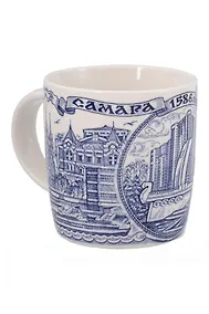 Купить Кружка синяя Самара (фарфор) (350мл) (060-2-55) — Фото №1