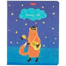 Купить Тетрадь в клетку Hatber, Funny fox, 48 листов, в ассортименте — Фото №1