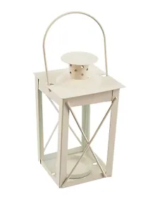 Купить Подсвечник-фонарь белый (15х7) — Фото №1