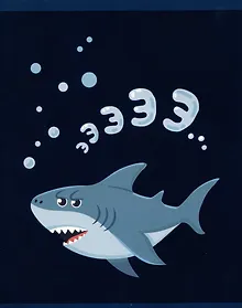 Купить Тетрадь в клетку Listoff, "Веселые акулы", 80 листов, в ассортименте — Фото №1