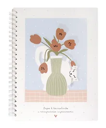 Купить Тетрадь 120л кл. "Mur-Mur", ваза, ламинация, микротекстурирование, спираль — Фото №1