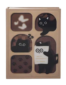 Купить Фотоальбом на 100 фото «Котик черный с бабочками», 10 х 15 — Фото №1