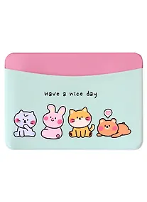 Купить Чехол для карточек горизонтальный Kawaii Зверюшки Have a nice day — Фото №1