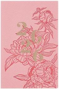 Купить Еженедельник дат. 2026г. А6+ 96л "Джут" розовый, кожзам, мягк.переплет, блинт.тиснение, тисн. фольгой, офсет, справ.мат-лы, вырубка, 2 ляссе, инд.уп — Фото №1