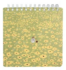 Купить Скетчбук 172*172 40л "Soul", ромашки, мягк.переплет, микротекстурирование, ламинация, спираль, бумага 190г/м2 — Фото №1