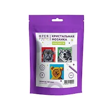 Купить Кристальная (алмазная) мозаика ФРЕЯ Набор магнитов "Мемные песики", 9 х 9 см — Фото №1