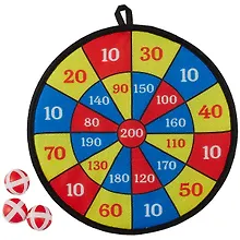 Купить Дартс на липучке , 28 см, Пёстрый (пакет) с подв. (11-02330-28-B) — Фото №1