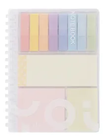 Купить Записная книжка А6 30л лин. со стикерами, на спирали, пласт.обл., Yoi — Фото №1