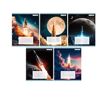 Купить Тетрадь в линейку Listoff, "Космическая одиссея", 18 листов, в ассортименте — Фото №1