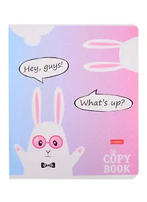 Купить Тетрадь в клетку Hatber, "Прикольные зайцы", 18 листов, в ассортименте — Фото №1