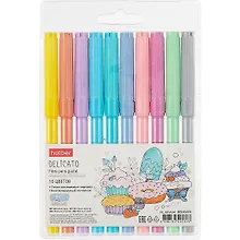 Купить Фломастеры Hatber, Delicato Pastel, 10 цветов — Фото №1