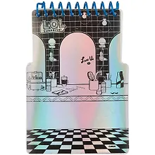 Купить Блокнот А6 32л "LOL" фигурный, спираль, гологр.обложка, многораз.наклейки, инд.уп. — Фото №1