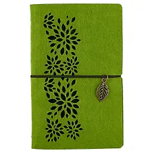 Купить Записная книжка «Ноутбук», салатовый фетр, 96 листов, А6 — Фото №1