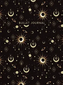 Купить Книга для записей А5 160 страниц тчк. "Bullet Journal (эзотерический темный)" с наклейками — Фото №1