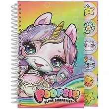 Купить Записная книжка А6+ 60л "Poopsie" спираль, 6 цв.разделителей, инд.уп. — Фото №1