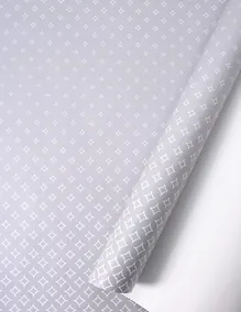 Купить Бумага упаковочная 70*100см "Белые ромбы" глянц., муж., инд.уп. — Фото №1