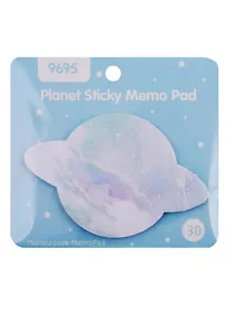 Купить Блок бумаги самоклеящийся 100*60мм "Планеты", ассорти — Фото №1