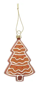 Купить Новогоднее подвесное украшение Пряничная Елочка (пластик) (ПВХ бокс) (10см) (12-09305-N13) — Фото №1