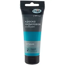 Купить Краска акриловая художественная "Студия" 75мл, бирюзовая, Гамма — Фото №1