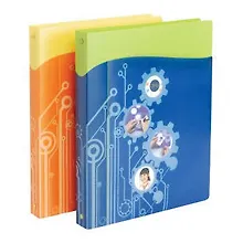 Купить Папка, пластик.,Comix, А4, 4 кольца, ассорти — Фото №1