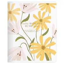 Купить Тетрадь 48л кл. "April", цветы, карт.обл., микротекстурирование, ламинация, скрепка — Фото №1