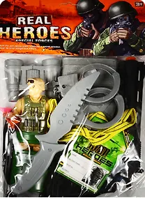 Купить Набор солдата (солдатик, нож, бинокль,пистолет,наручники) (15-02808-88281) — Фото №1