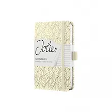 Купить Блокнот для записей А6, 174стр Jolie, твердая обложка, матовое покрытие с тиснением "Ванильный сад" — Фото №1