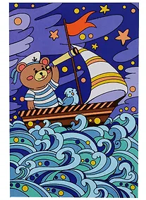 Купить Набор для творчества LORI. Картина по номерам "Ночное море" — Фото №1