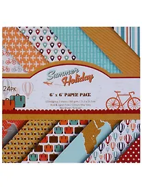 Купить Набор бумаги для скрапбукинга, 15*15см, 24 листа, 12 дизайнов Summer Holiday (11-1) (11-22345-11 — Фото №1