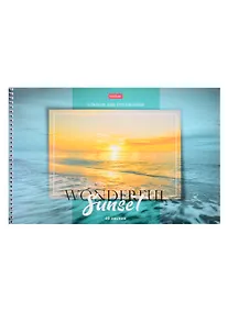 Купить Альбом для рисования Hatber, "Прекрасный закат", А4, 40 листов, на спирали, в ассортименте — Фото №1